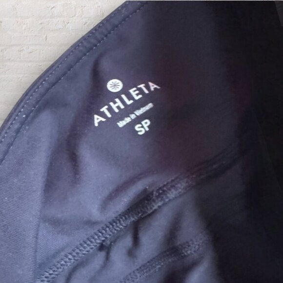 ATHLETA Straight Up Navy Blue Stretch Yoga Workout Pants S - Picture 2 of 6